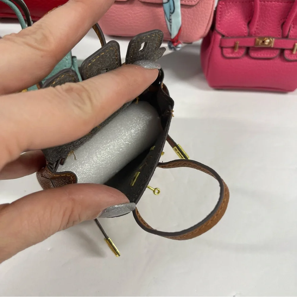 🔥4 LEFT! LEATHER MINI BAG CHARMS